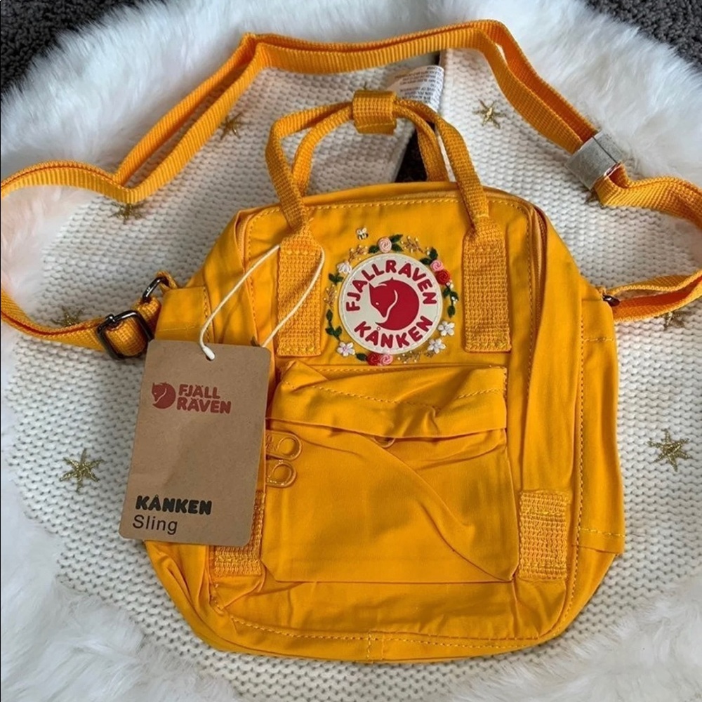 Gently Used Embroidered Fjallraven Kanken Backpack